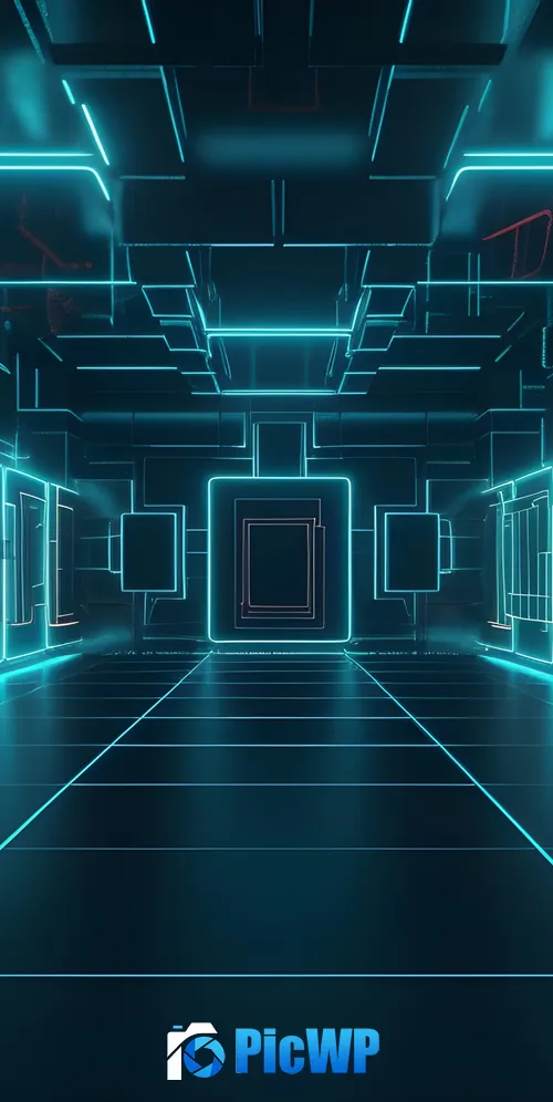 Neon Lights Digital Art 3K Mobile Wallpaper
