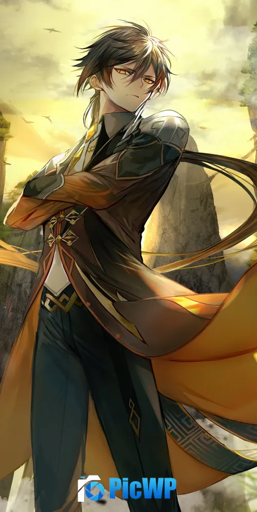 Zhongli Genshin Impact 3K Mobile Wallpaper
