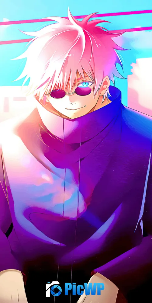 Satoru Gojo Pop Art 3K Mobile Wallpaper