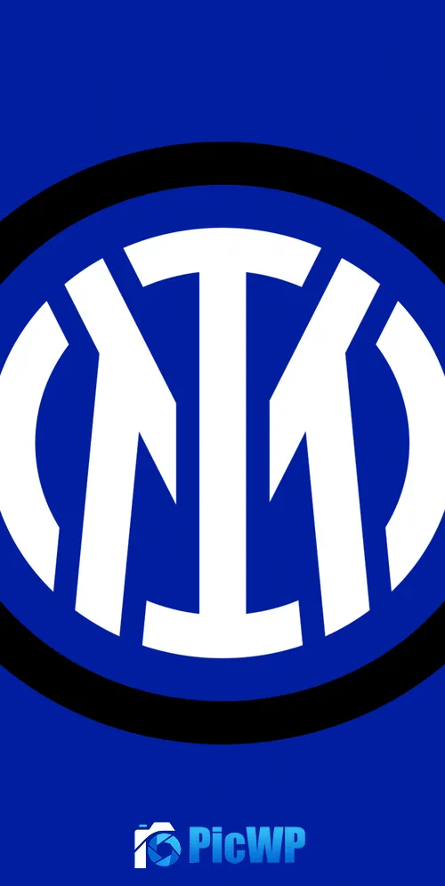 Inter Milan Blue background 3K Mobile Wallpaper