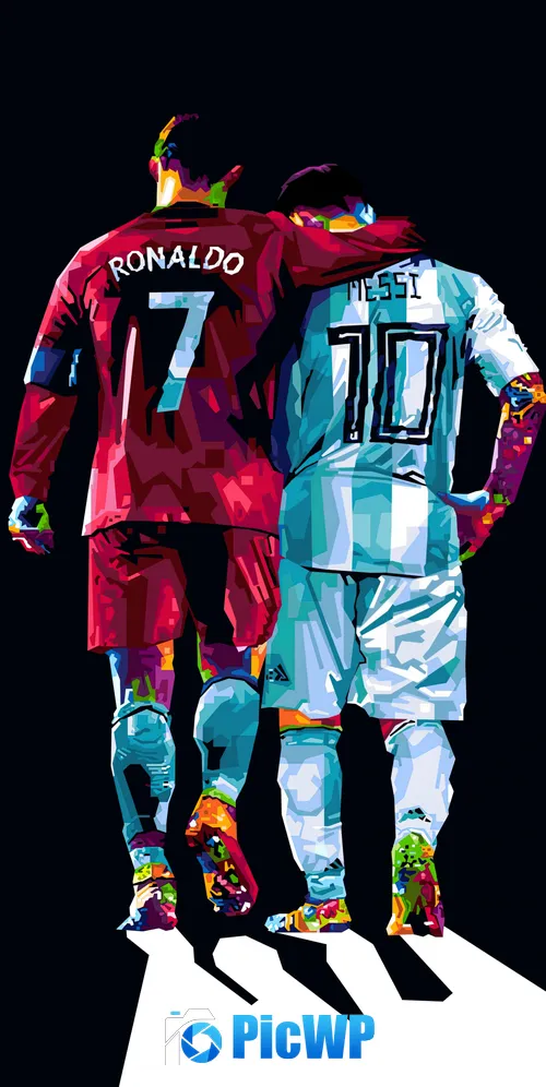 Cristiano Ronaldo Lionel Messi 3K Mobile Wallpaper