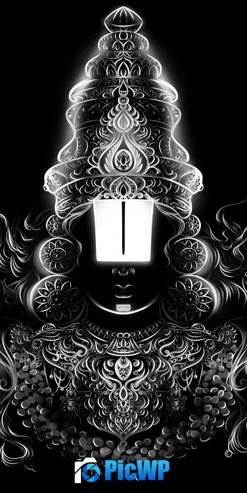 Venkateshwara Swamy Hindu God 3K Mobile Wallpaper