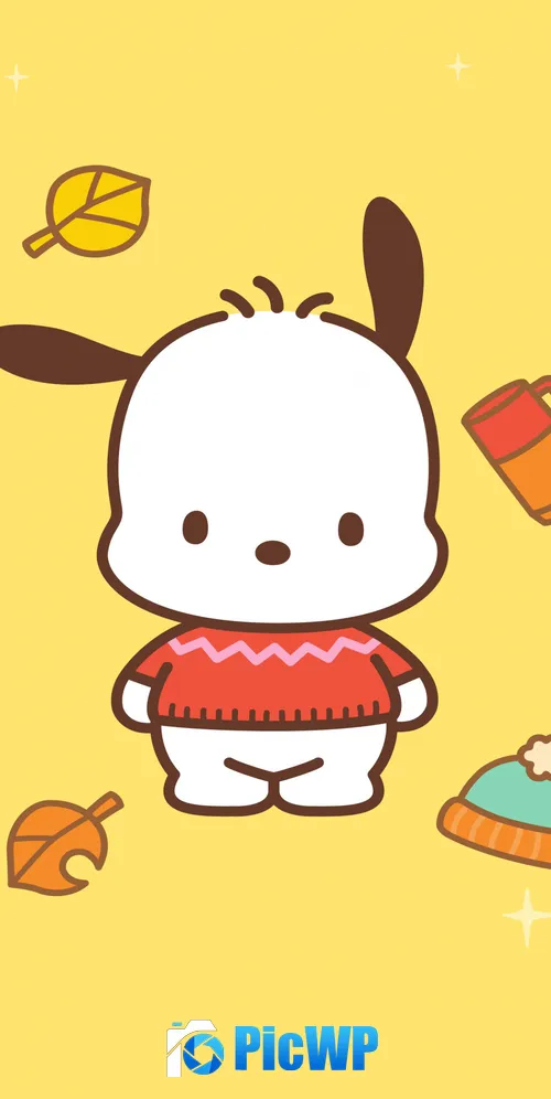 Pochacco Sanrio 3K Mobile Wallpaper