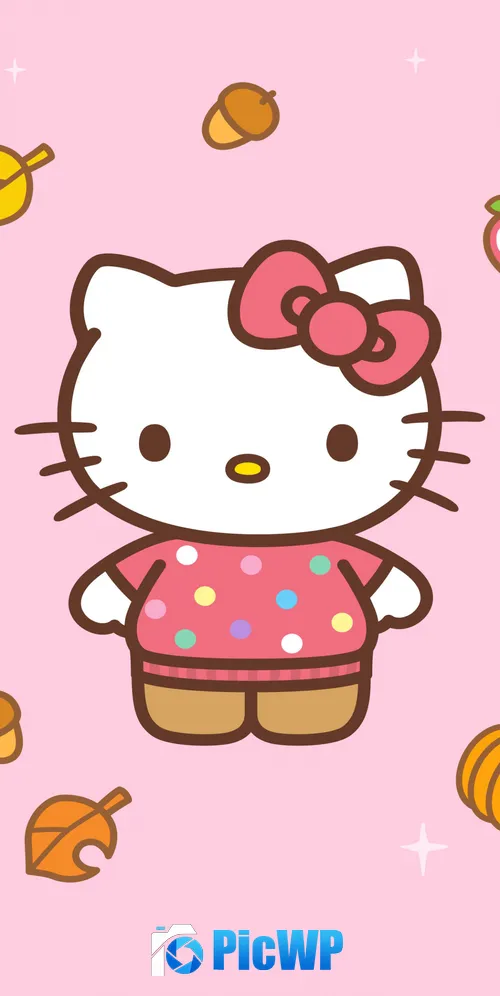 Sanrio Hello Kitty background 3K Mobile Wallpaper