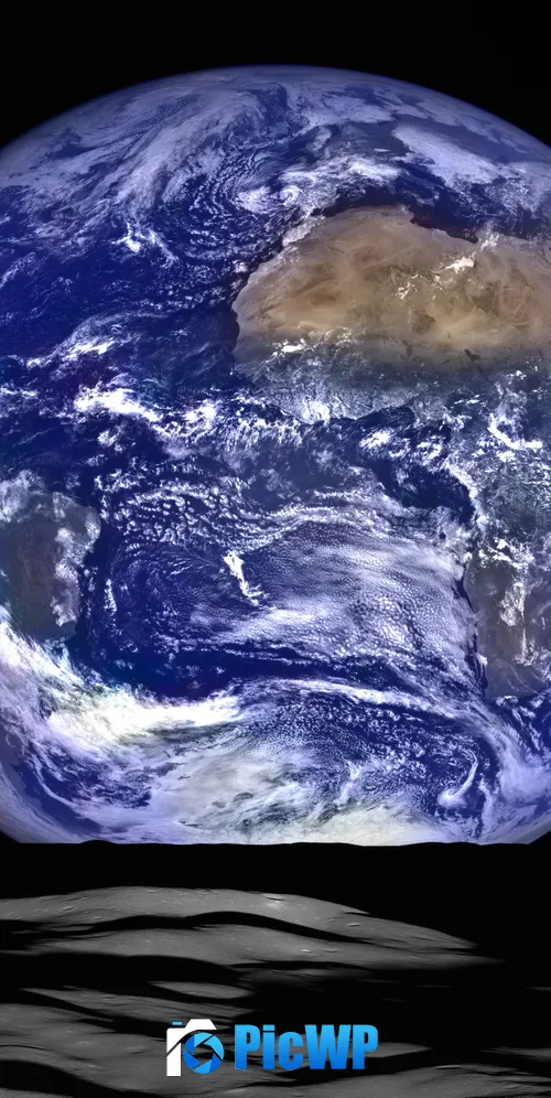 Earth Lunar Reconnaissance Orbiter Camera 3K Mobile Wallpaper