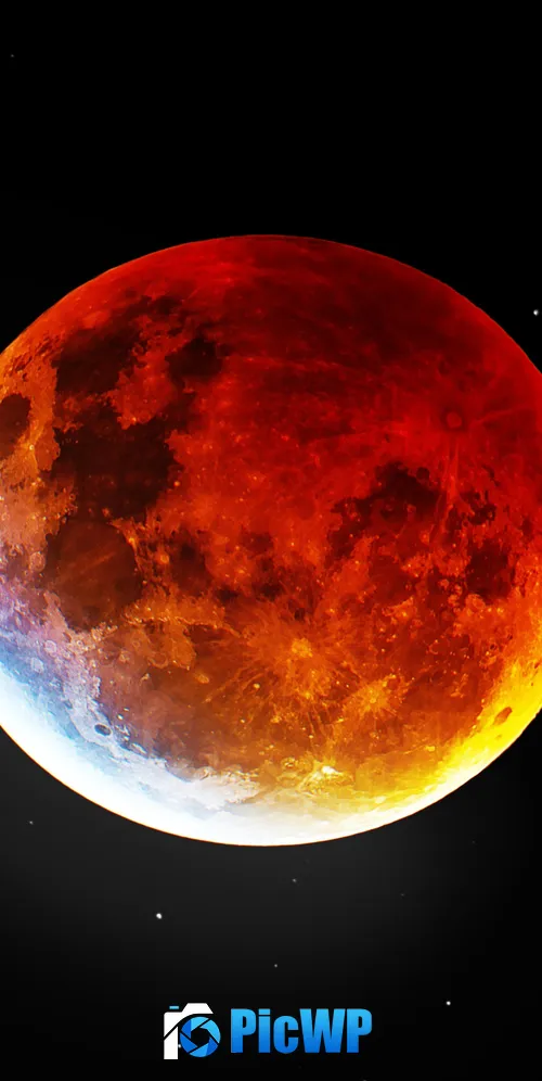Blood Moon Night 3K Mobile Wallpaper