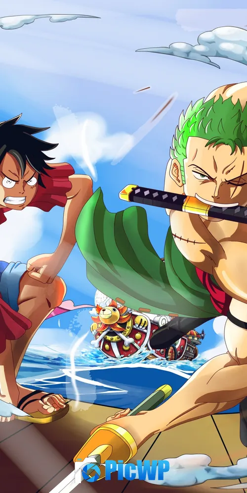 Monkey D. Luffy Roronoa Zoro 3K Mobile Wallpaper