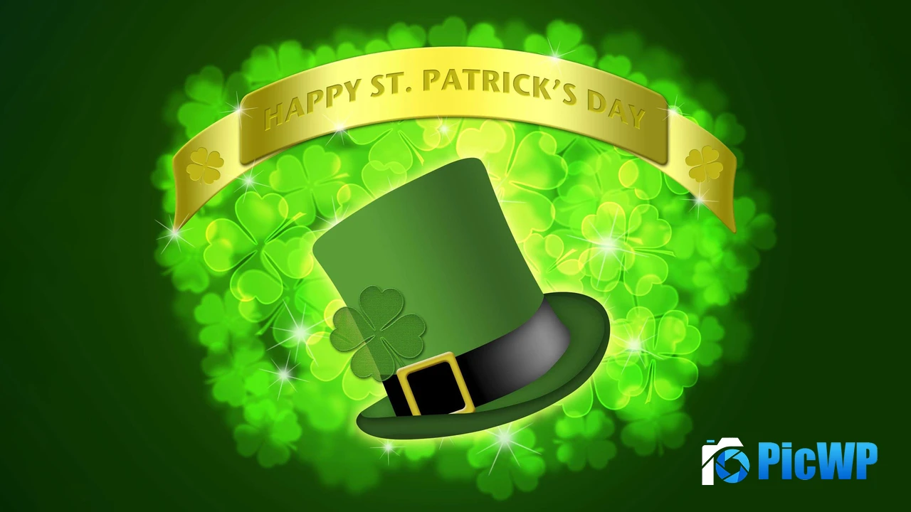 St. Patrick's Day Leprechaun cap 4K PC Wallpaper
