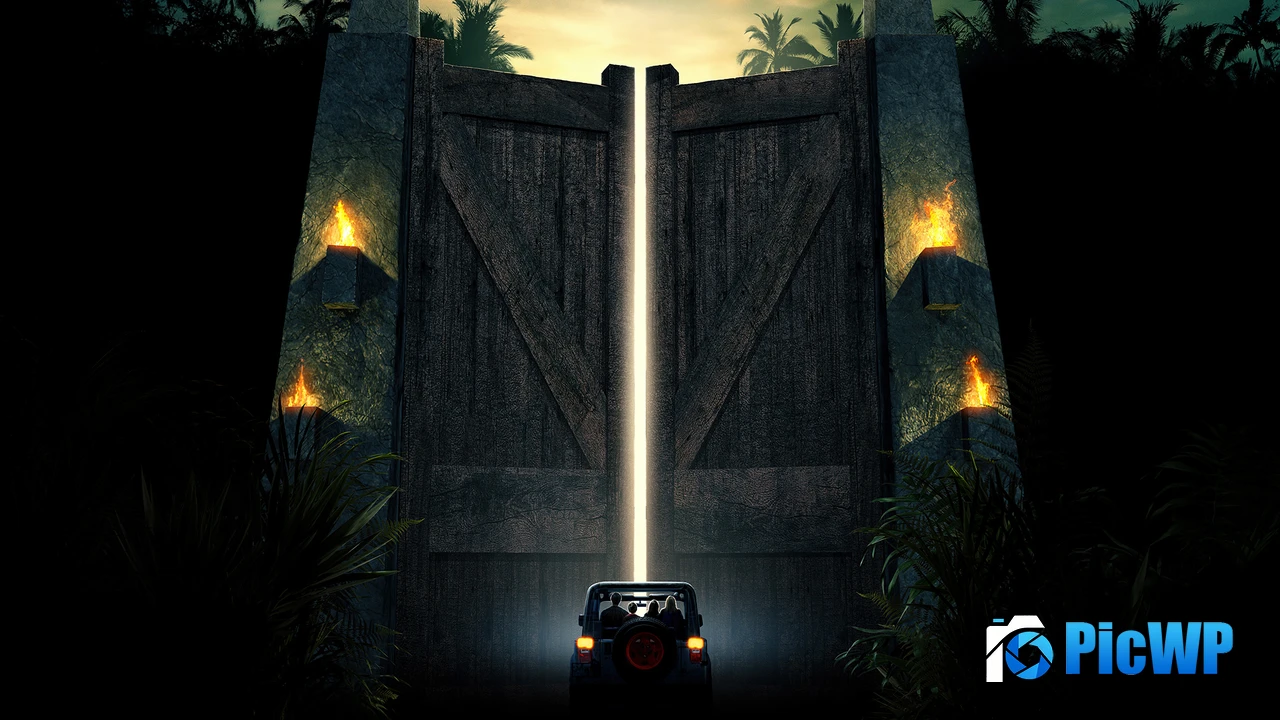 Jurassic Park Gate 4K PC Wallpaper