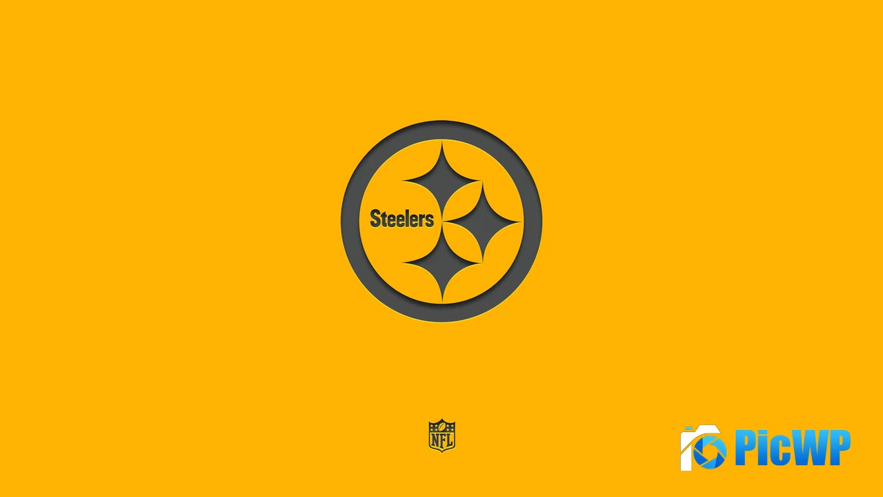 Pittsburgh Steelers Yellow background 4K PC Wallpaper