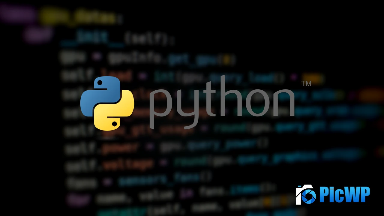 Python Dark background 4K PC Wallpaper