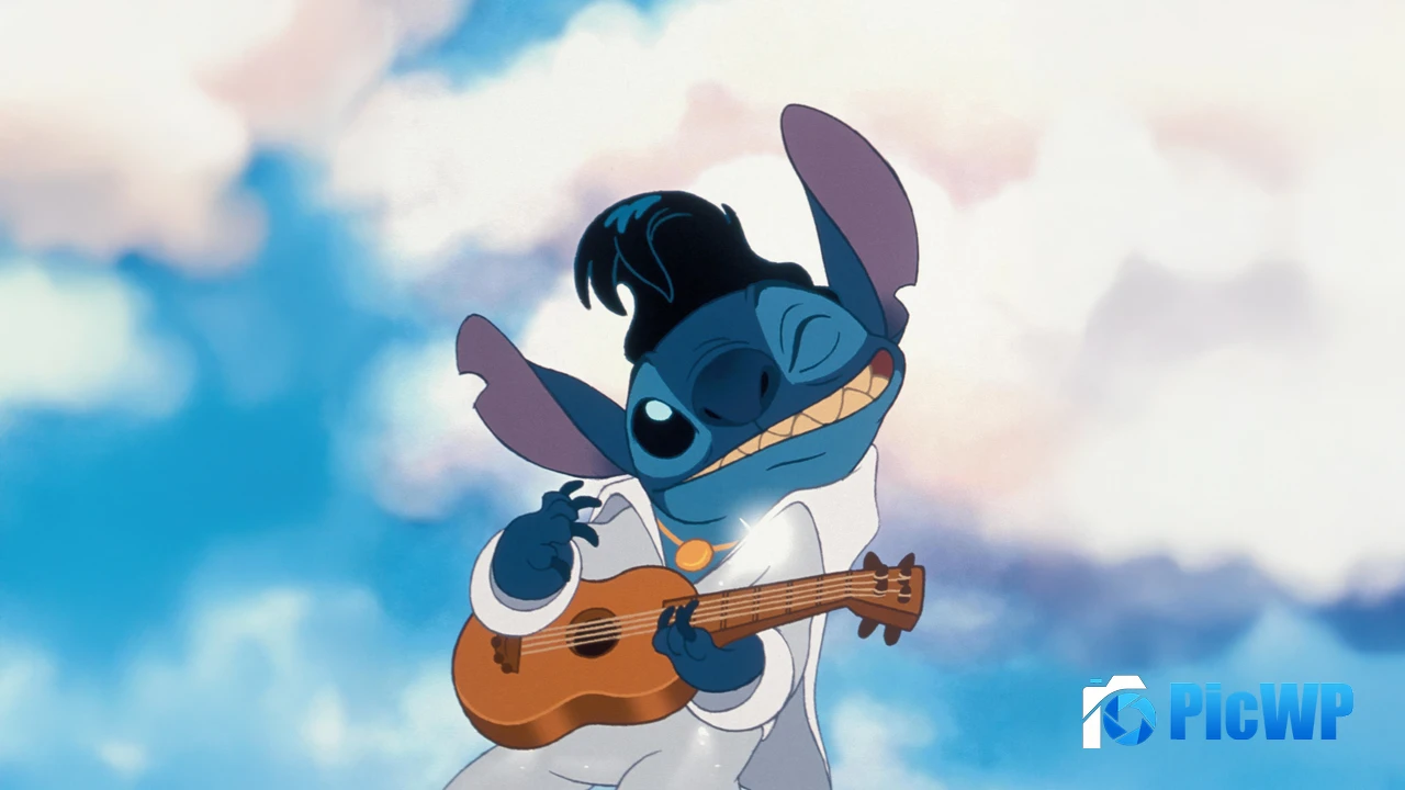 Stitch Ukulele 4K PC Wallpaper