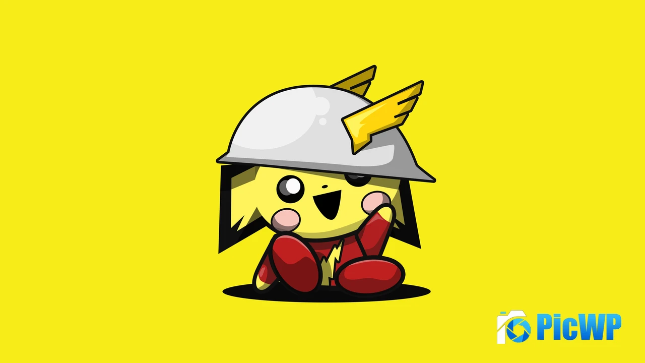 Pichu Cute cartoon 4K PC Wallpaper