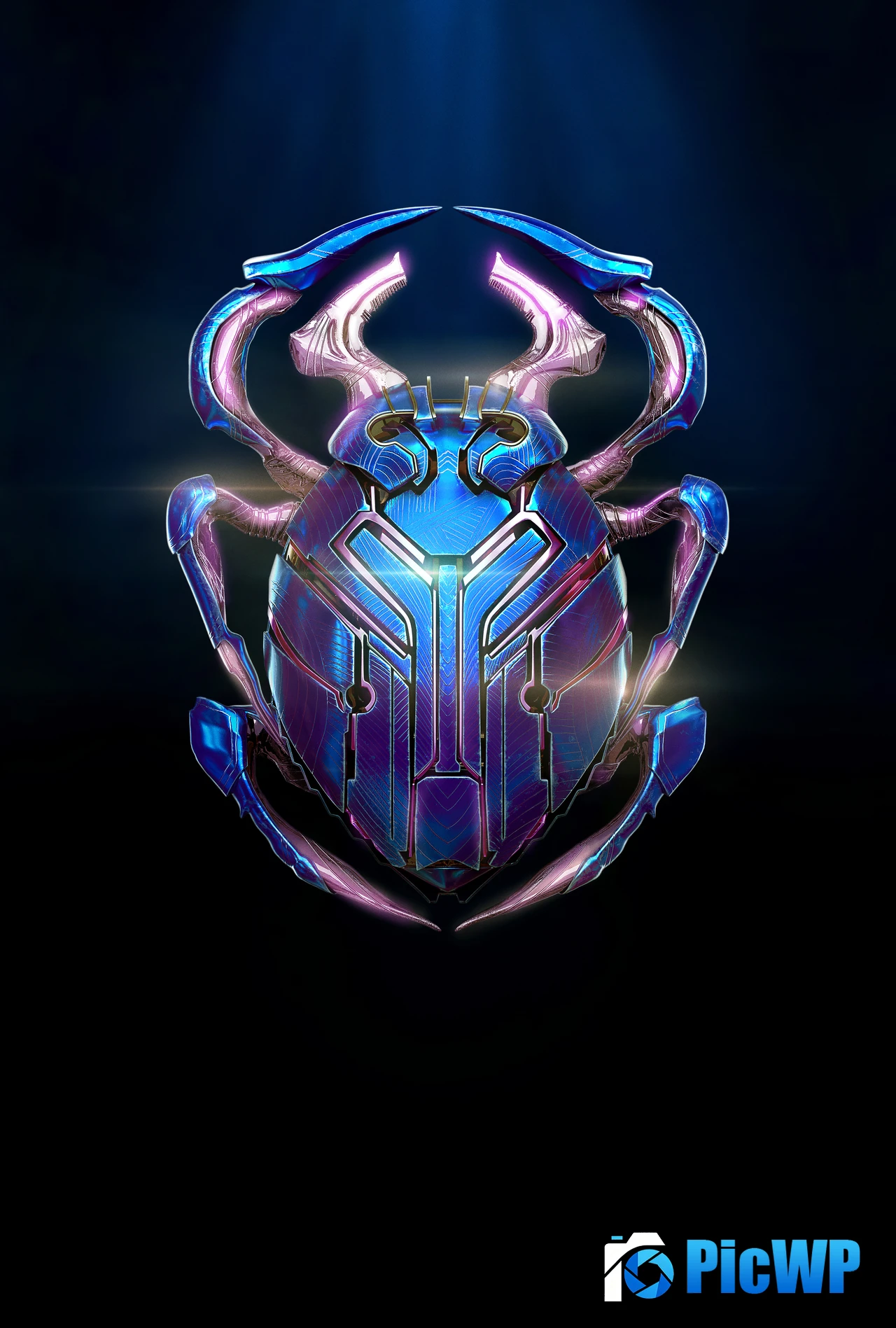 Blue Beetle DC Comics 5K Mobile Wallpaper