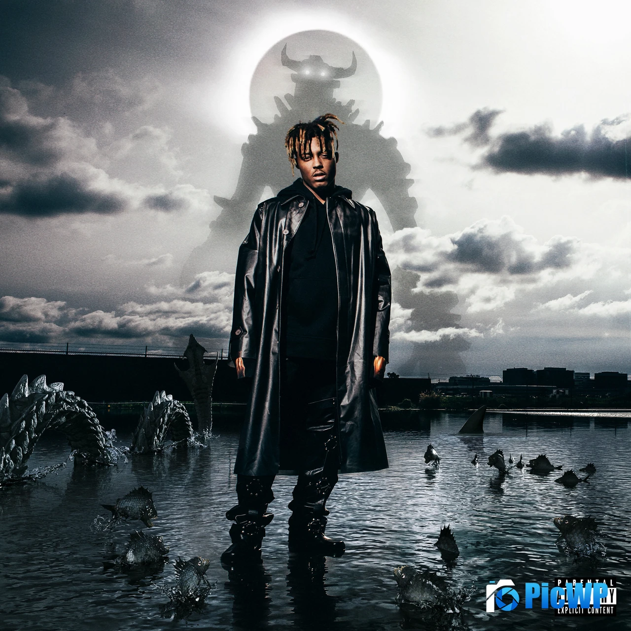 Juice Wrld Fighting Demons 3K Fold Wallpaper