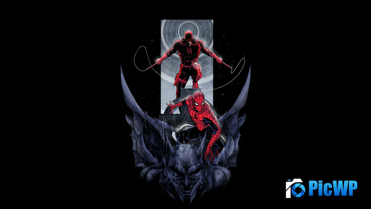 Daredevil Spider-Man 4K PC Wallpaper