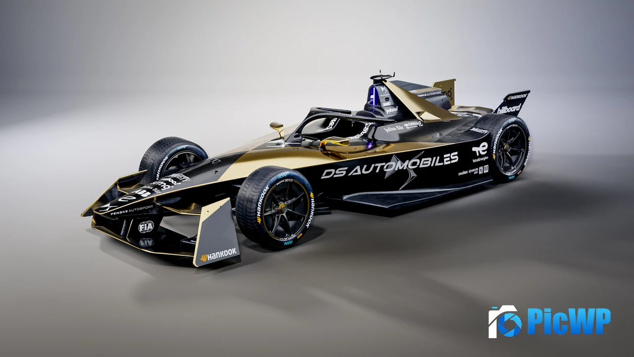 DS E-Tense FE 23 Formula E racing car 4K PC Wallpaper
