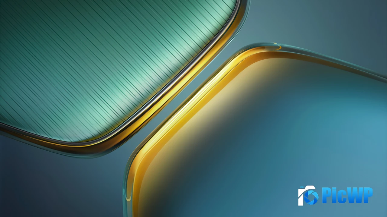 Teal Abstract design 4K PC Wallpaper