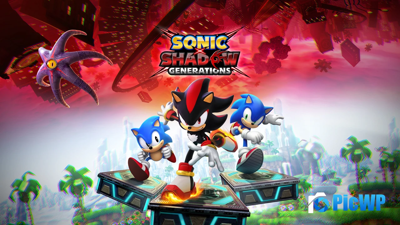 Sonic X Shadow Generations Game poster 4K PC Wallpaper