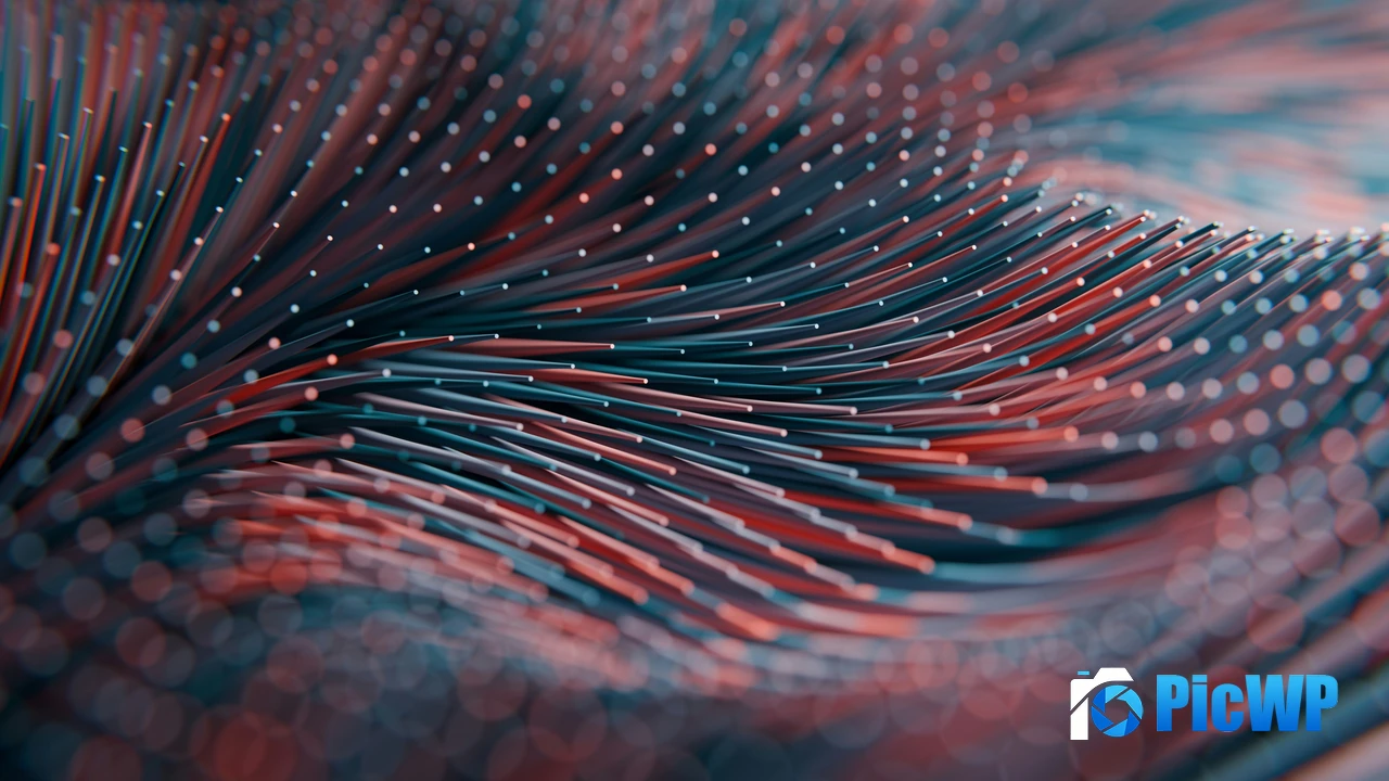 Data illustration Waves 4K PC Wallpaper