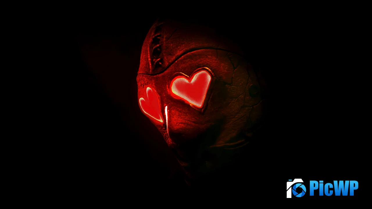 Red hearts Red background 3K Mobile Wallpaper