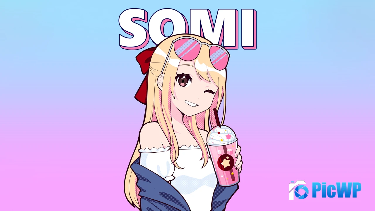 Jeon Somi Anime girl 4K PC Wallpaper