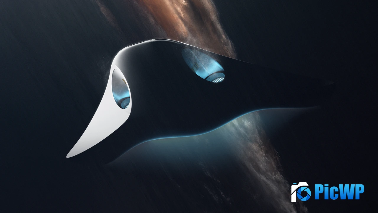 Futuristic Spaceship 4K PC Wallpaper
