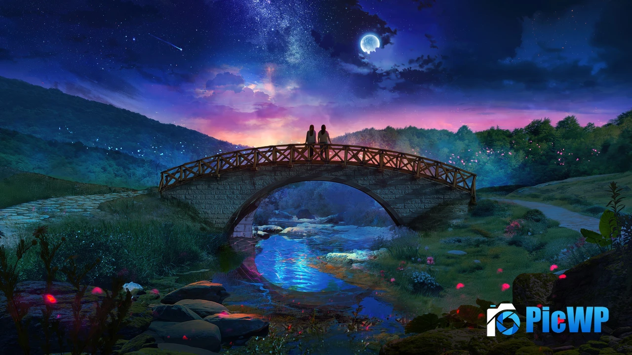 Couple Fantasy landscape 4K PC Wallpaper