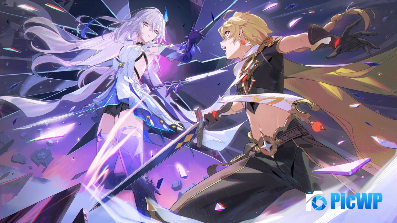 Skirk x Aether Genshin Impact 4K PC Wallpaper