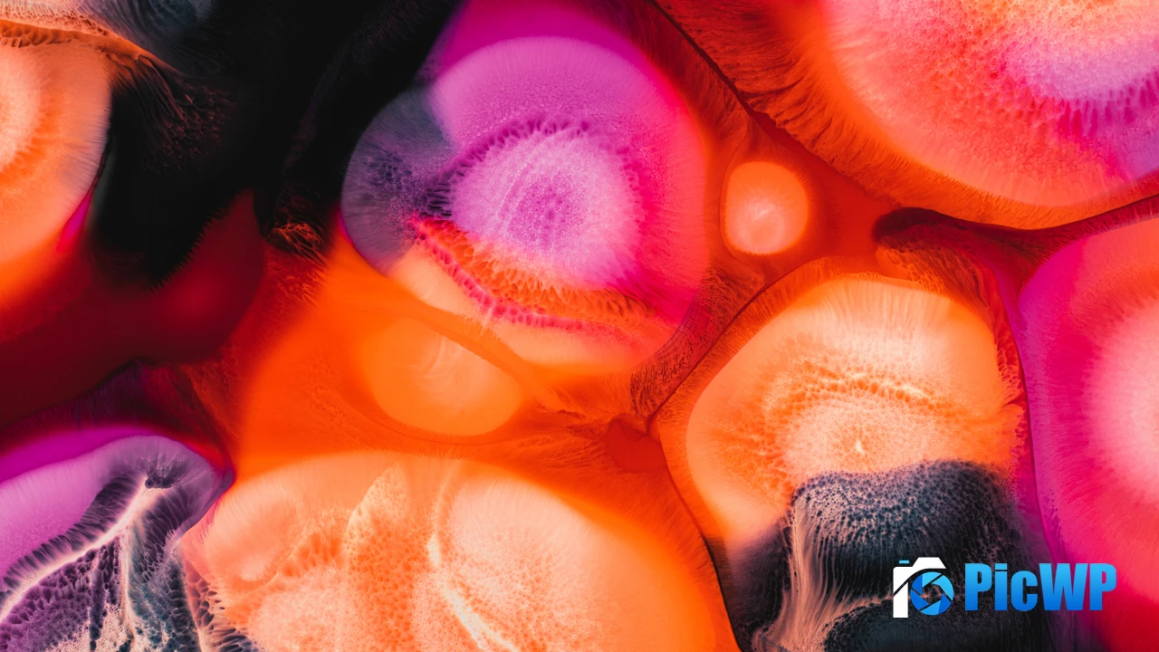 Vibrant Fluid art 4K PC Wallpaper