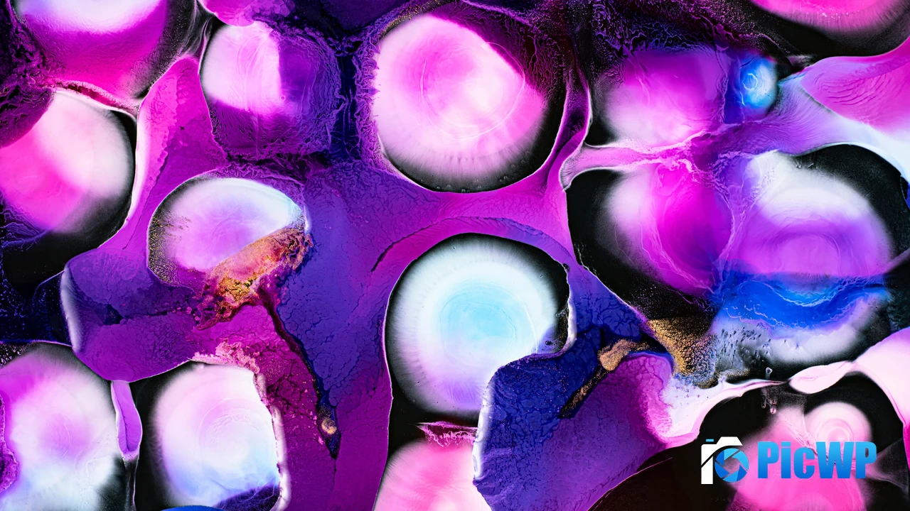 Purple abstract Fluid art 4K PC Wallpaper
