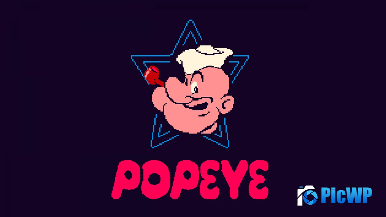 Popeye Pixel art 4K PC Wallpaper