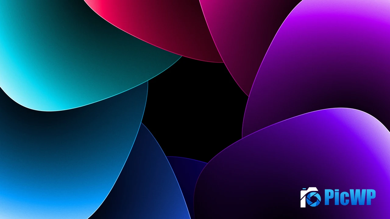Aperture Gradient Abstract 4K PC Wallpaper