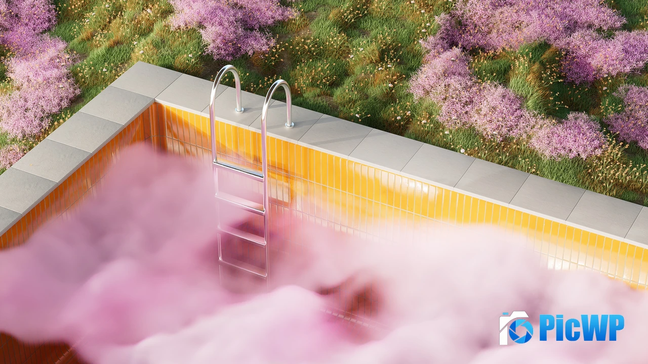 Surreal Aesthetic pool 4K PC Wallpaper