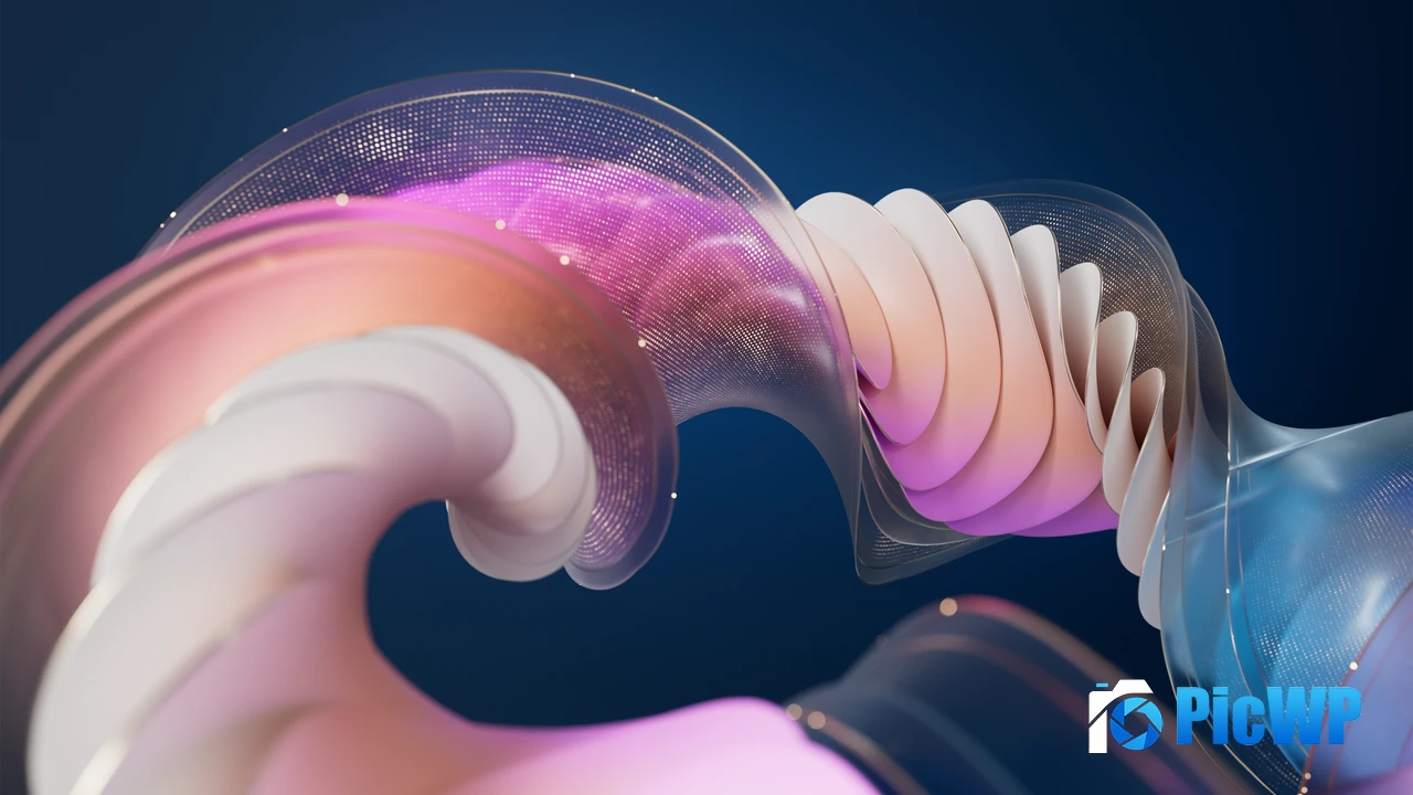 Translucent Pastel gradient 4K PC Wallpaper