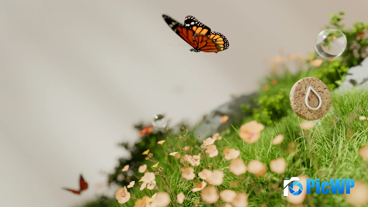 Monarch butterfly Macro 4K PC Wallpaper