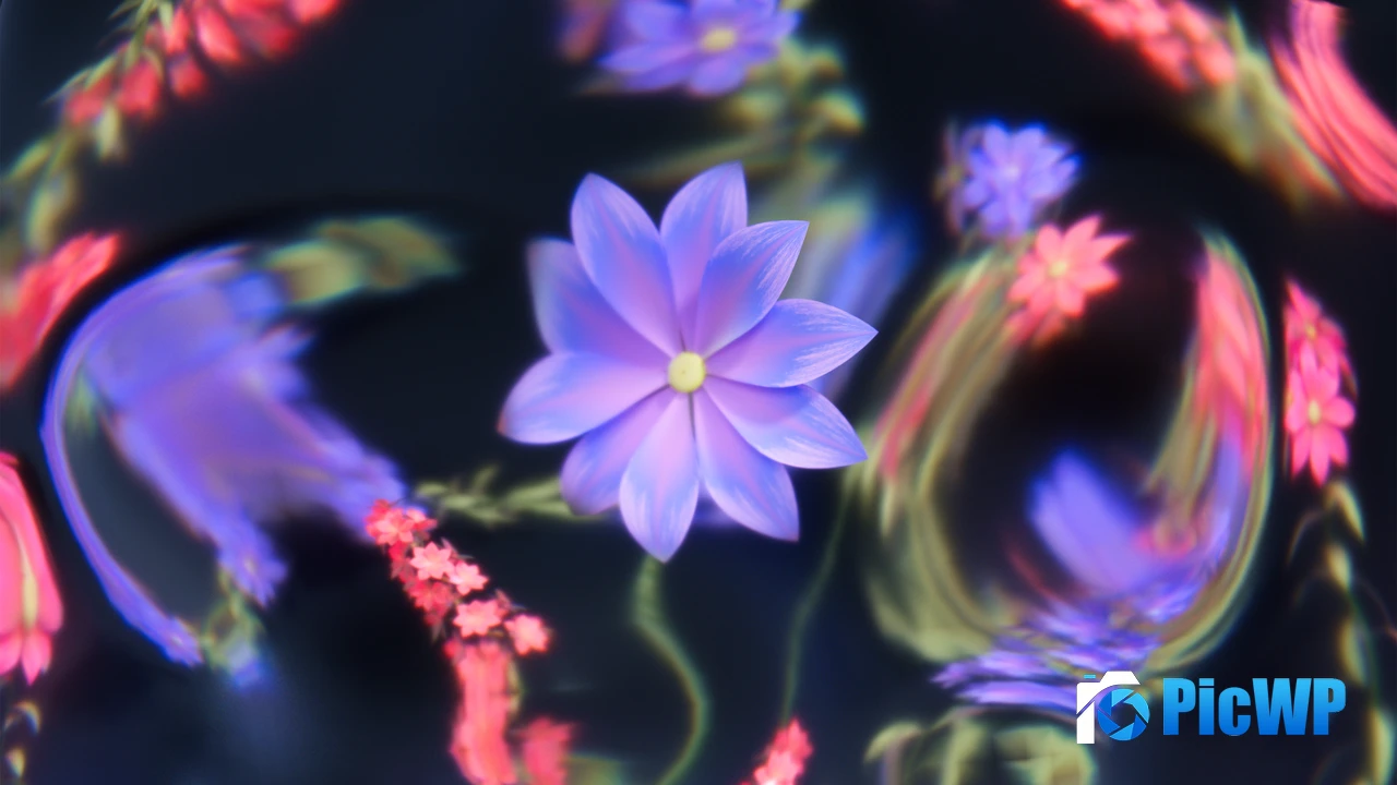 Luminous Floral Background 4K PC Wallpaper