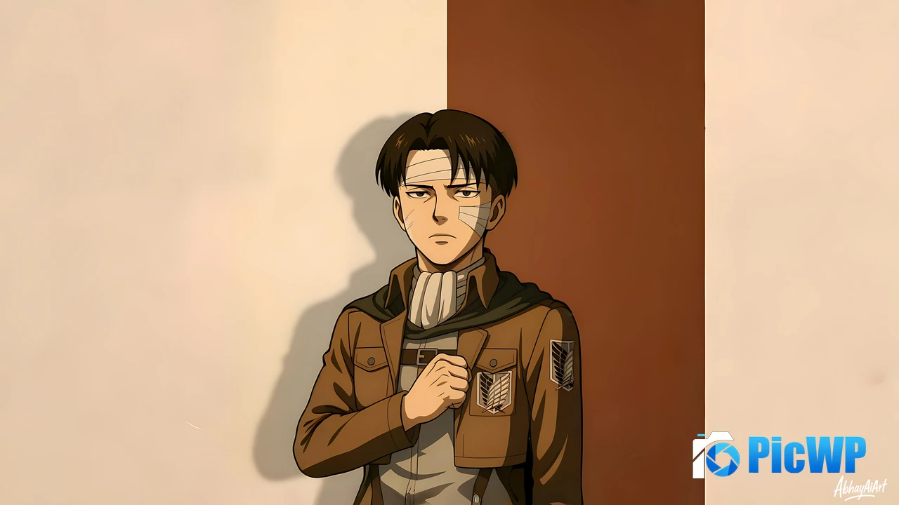 Levi Ackerman Minimalist 3K Mobile Wallpaper
