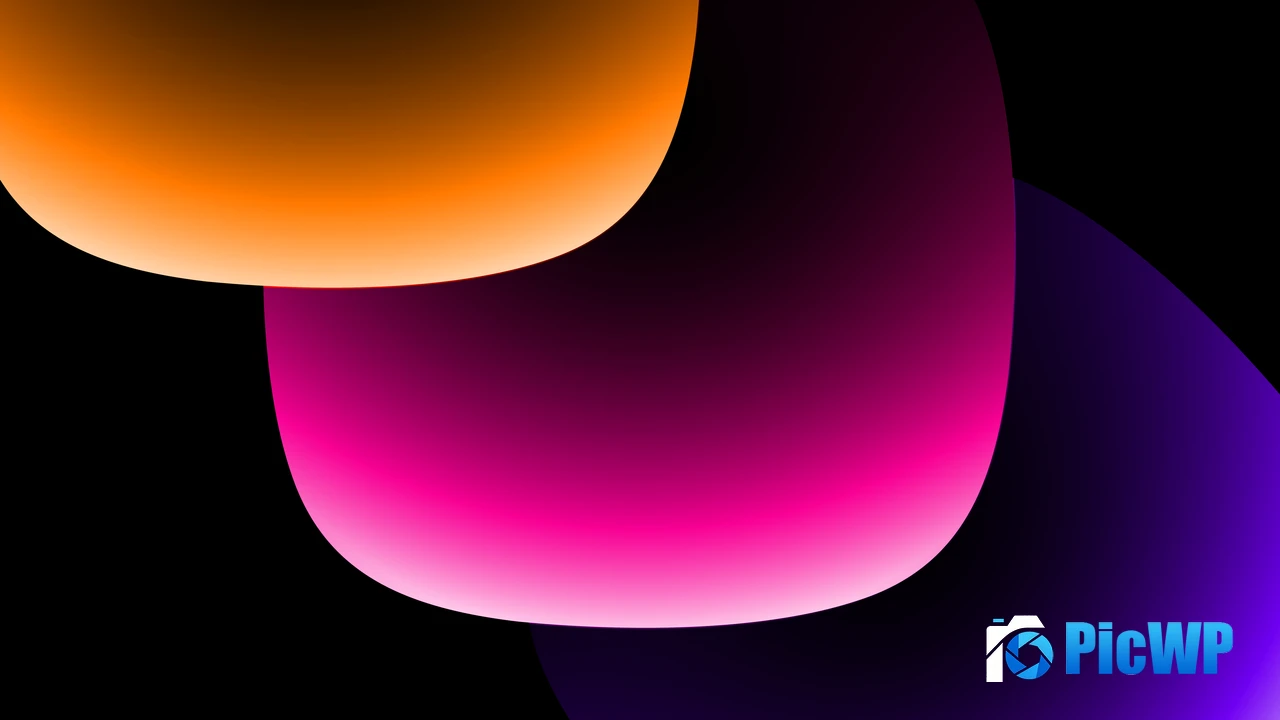 Gradient shapes 4K PC Wallpaper
