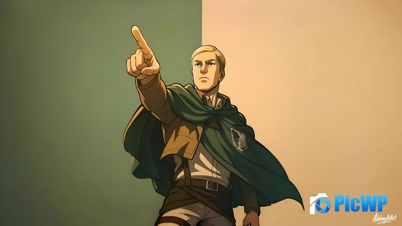 Erwin Smith Attack on Titan 4K PC Wallpaper
