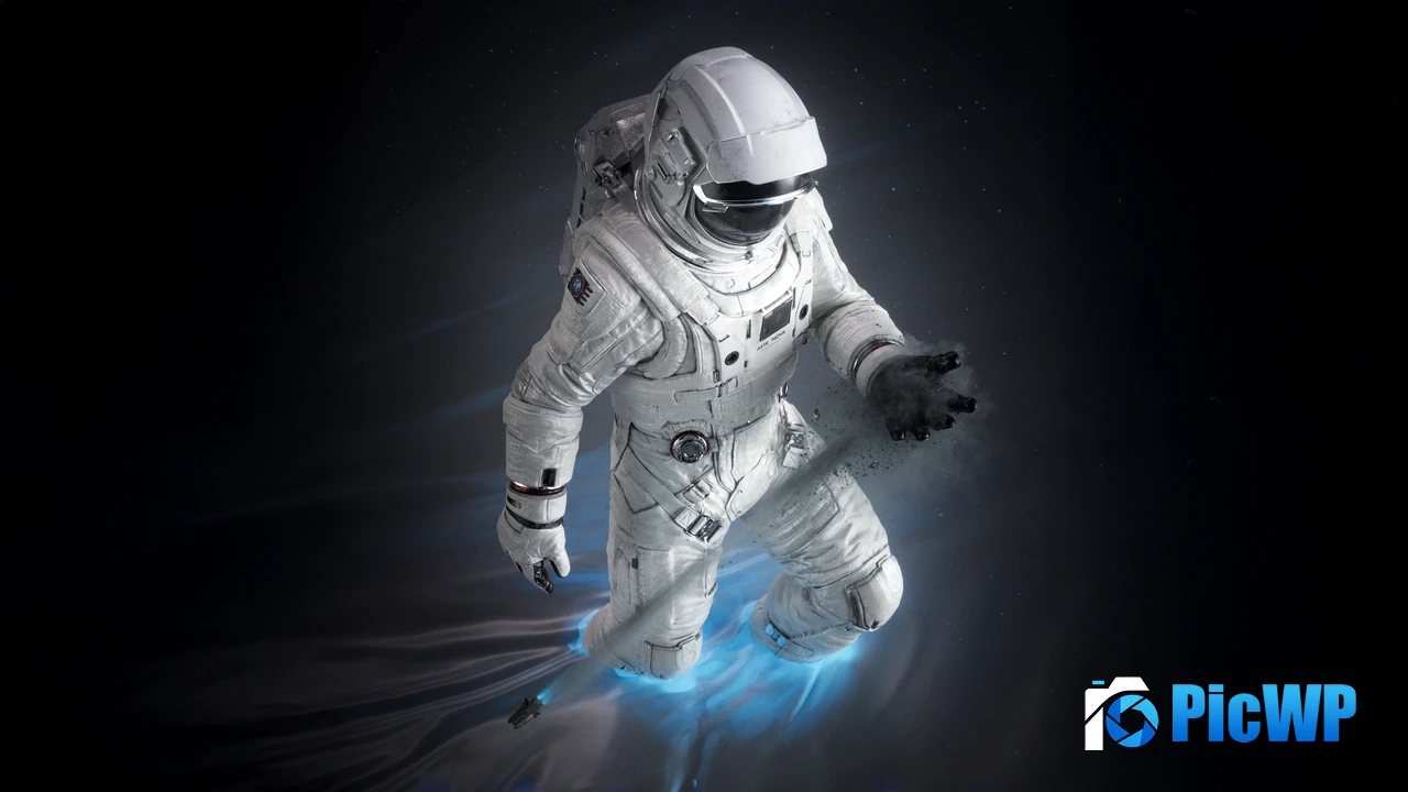 Astronaut Dark aesthetic 4K PC Wallpaper