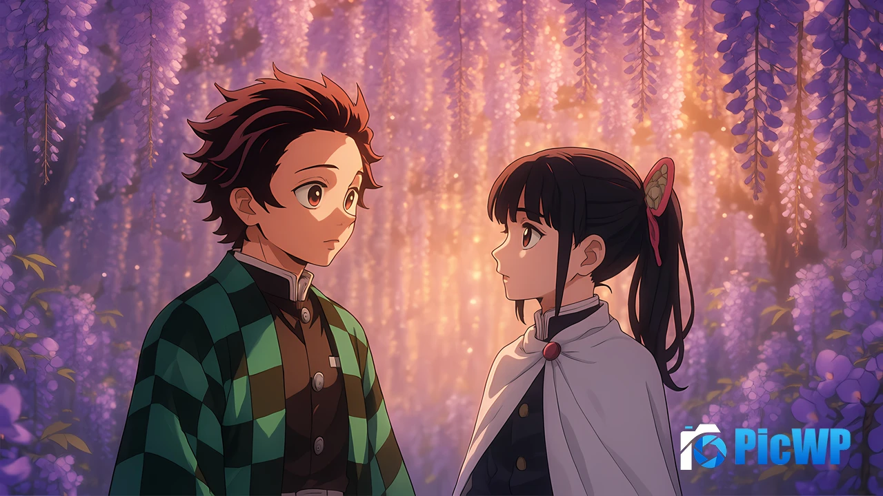 Tanjiro Kamado Kanao Tsuyuri 4K PC Wallpaper