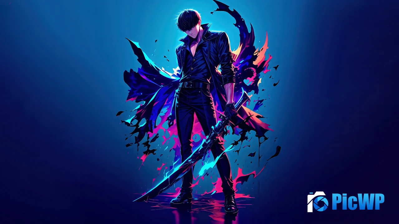 Sung Jinwoo Anime poster 4K PC Wallpaper