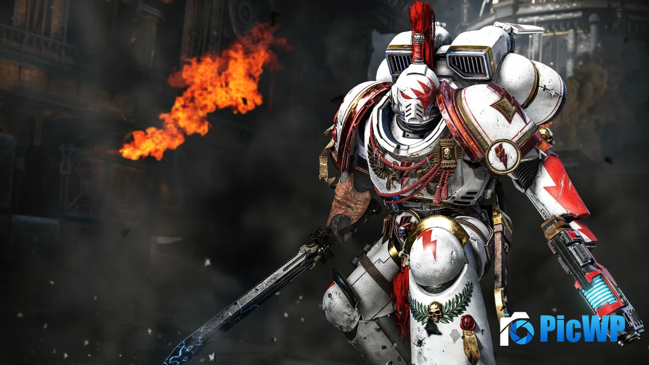 Space Marine 2 White Scars and Blood Angels 4K PC Wallpaper