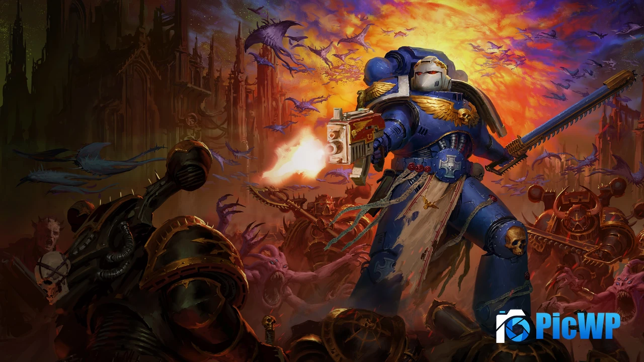 Warhammer 40000: Boltgun Key Art 4K PC Wallpaper