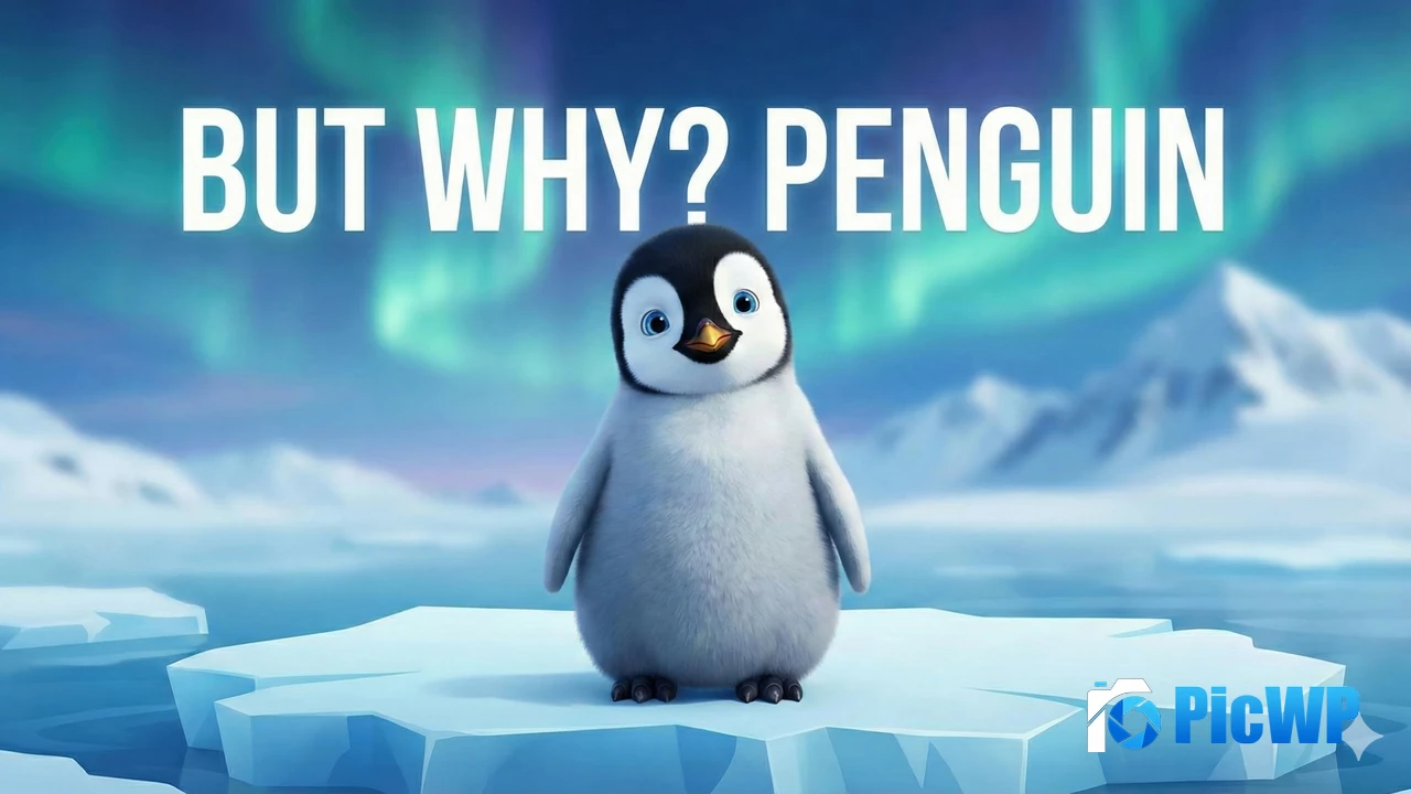 But Why? Penguin 4K PC Wallpaper