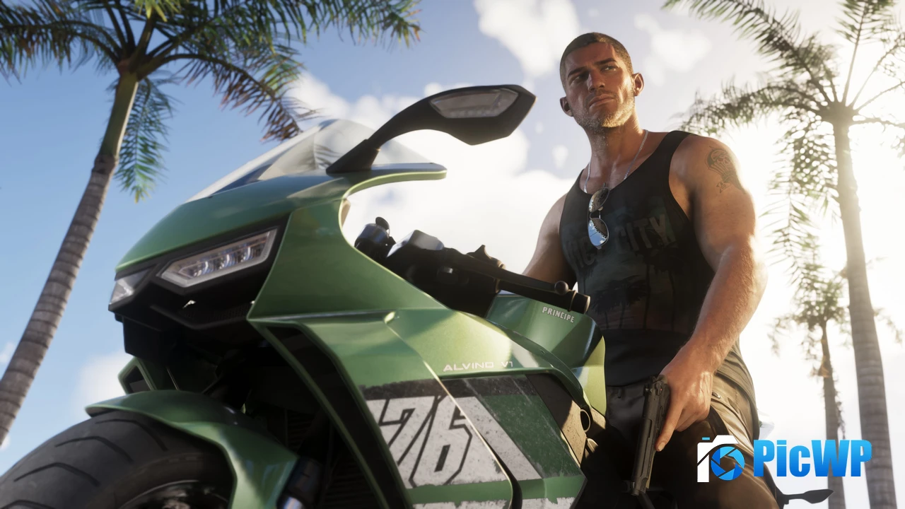 Jason (GTA 6) Sports bikes 4K PC Wallpaper