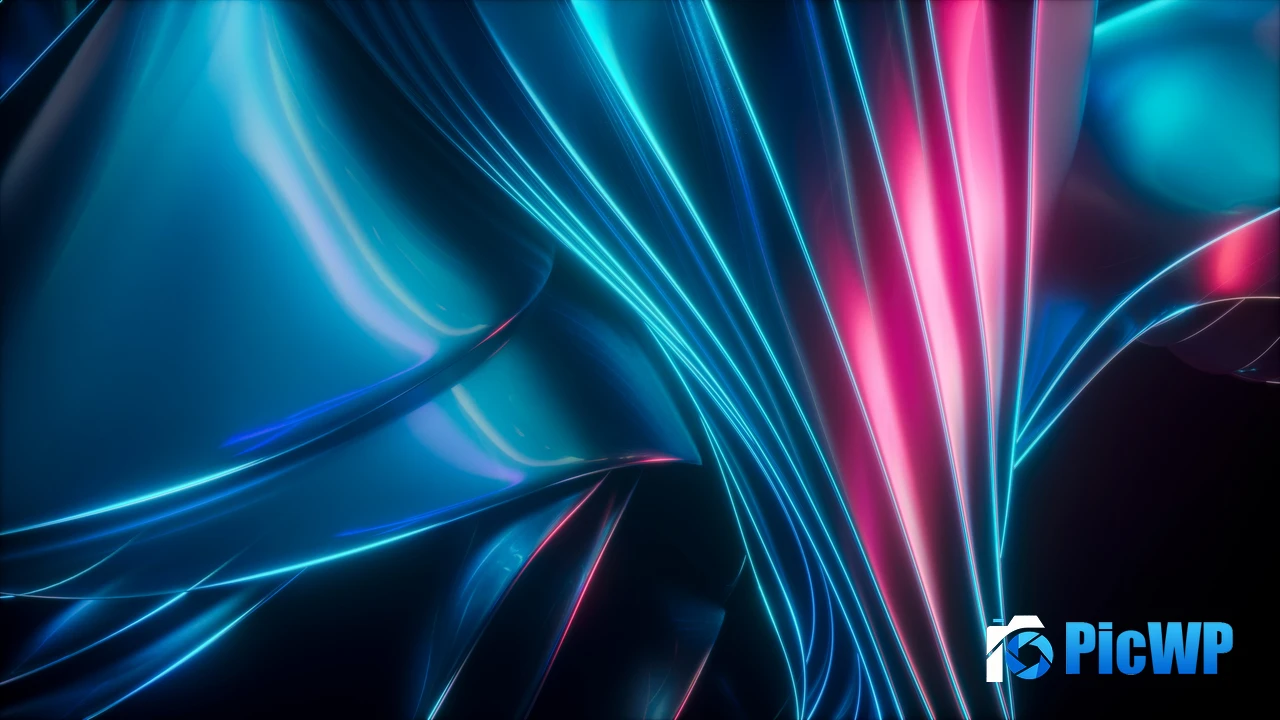 Futuristic Blue abstract 4K PC Wallpaper