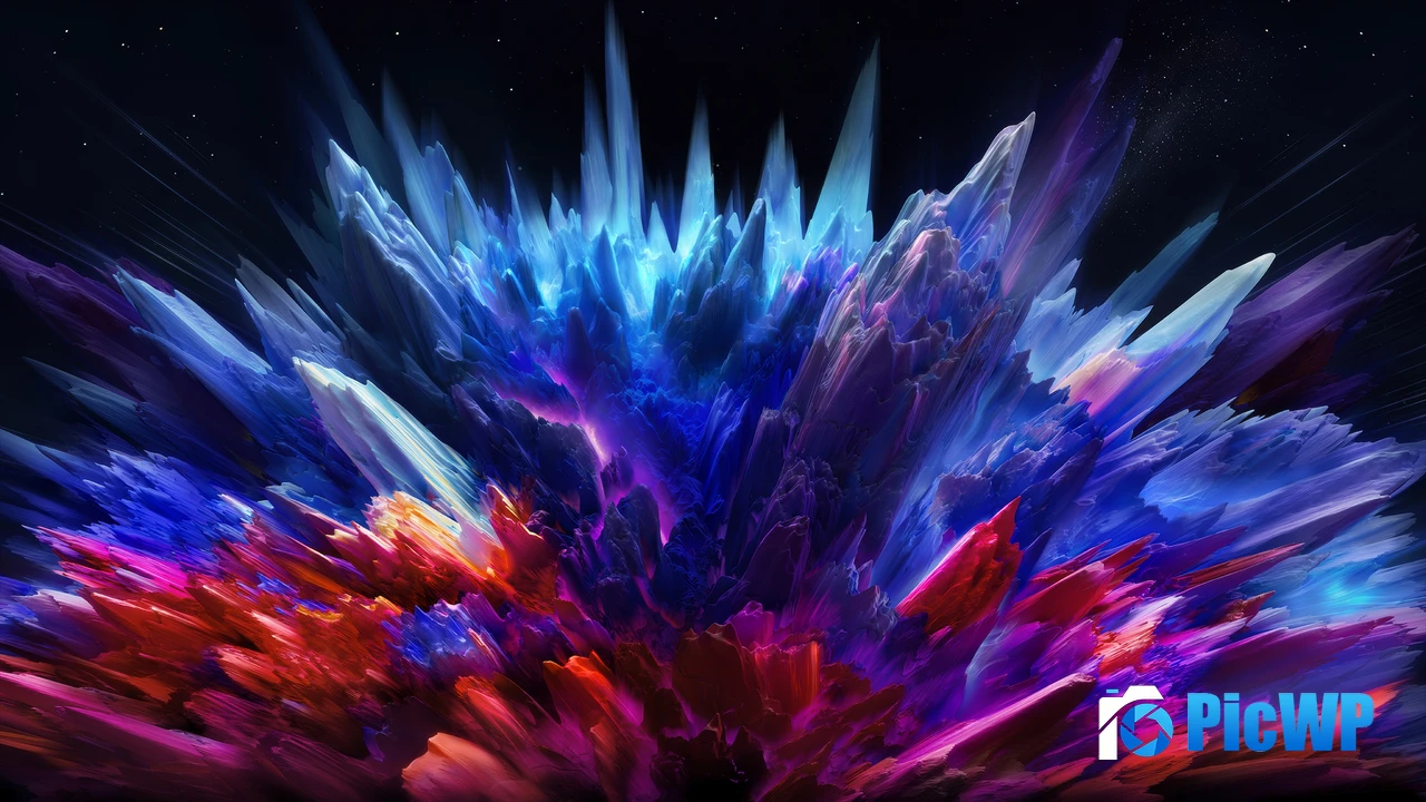 Explosion Color burst 4K PC Wallpaper