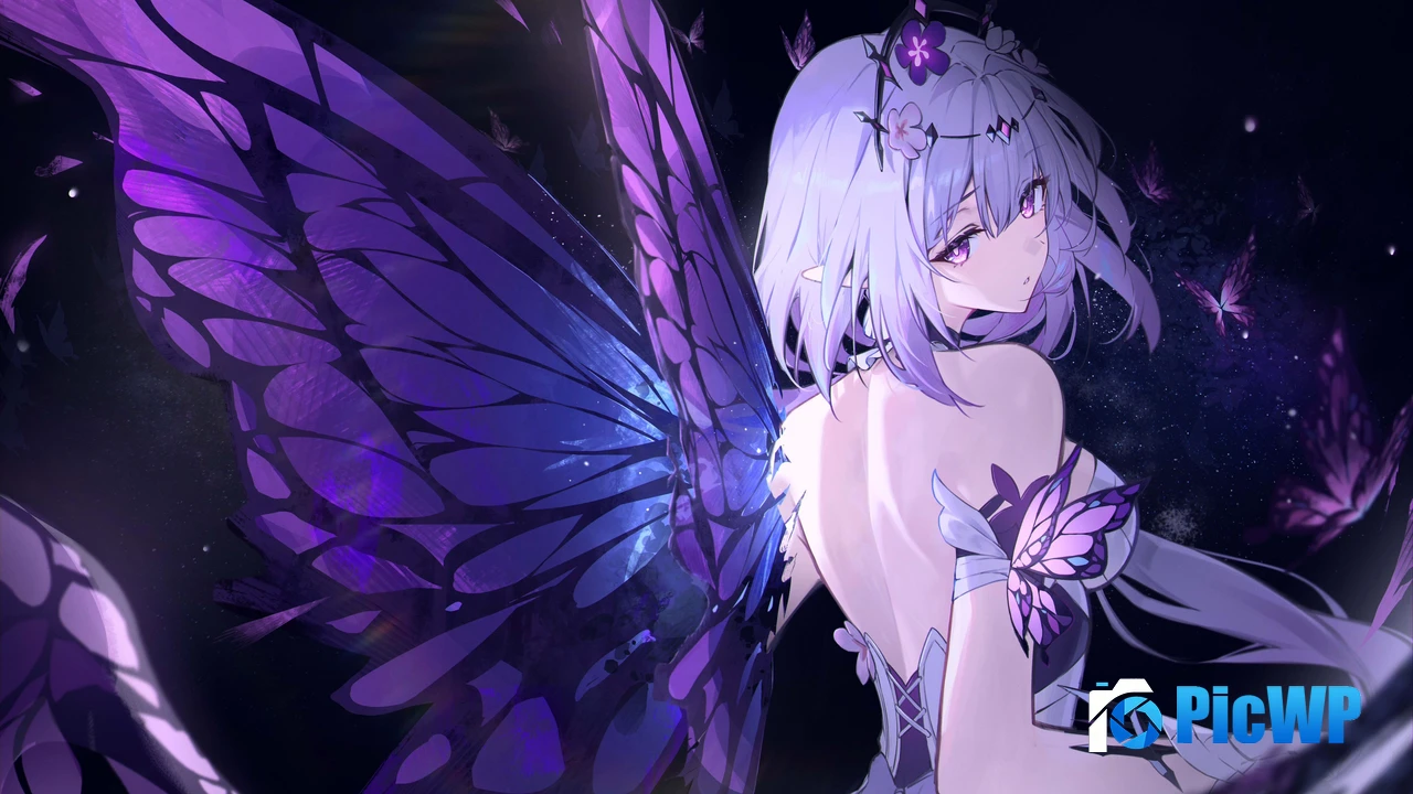 Castorice Purple aesthetic 4K PC Wallpaper